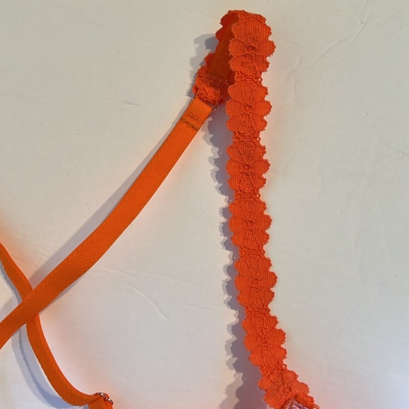 Savage X Fenty Bra Womens XS Perfect Poppies Unlined Lace Demi Racerback pink - Picture 4 of 10